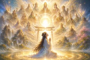 神々の光に包まれて