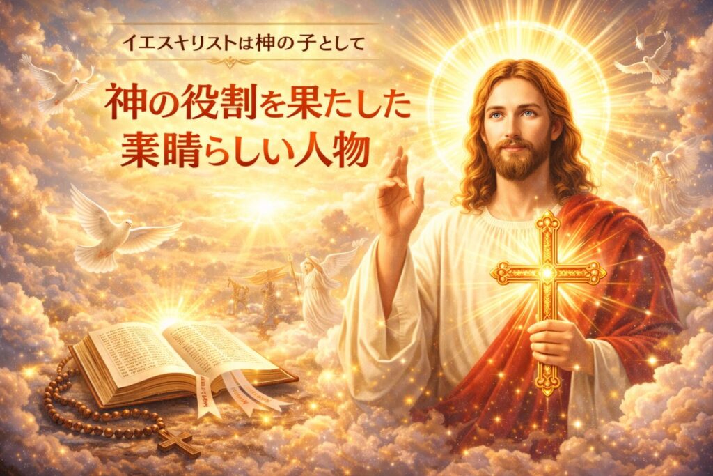 イエスキリストは神の子として神の役割を果たした素晴らしい人物。