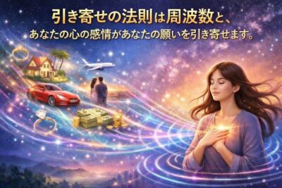 引き寄せの法則は周波数と、あなたの心の感情があなたの願いを引き寄せます。