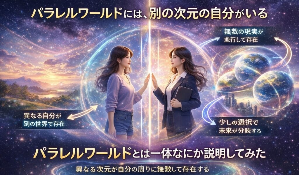 パラレルワールドには、別次元の自分がいる。