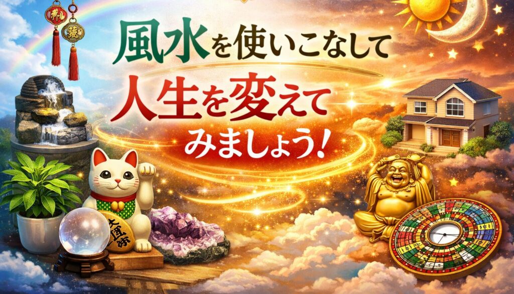 風水は、物や配置によって運気の効果が変わる不思議な要素。