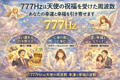 777hzは天使の祝福を受けた周波数。