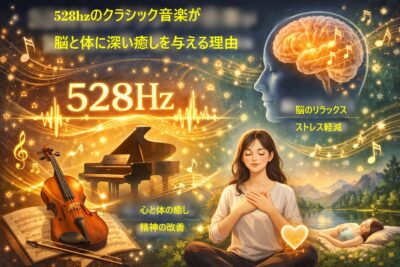 528hzを使ったクラシック音楽が脳と体に深い癒しを与える理由について
