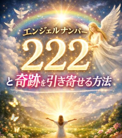 エンジェルナンバー222と奇跡を引き寄せる方法。人生が激変する時の本当の意味