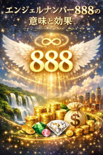エンジェルナンバー888の意味と効果。豊かさと繁栄を引き寄せる宇宙の法則