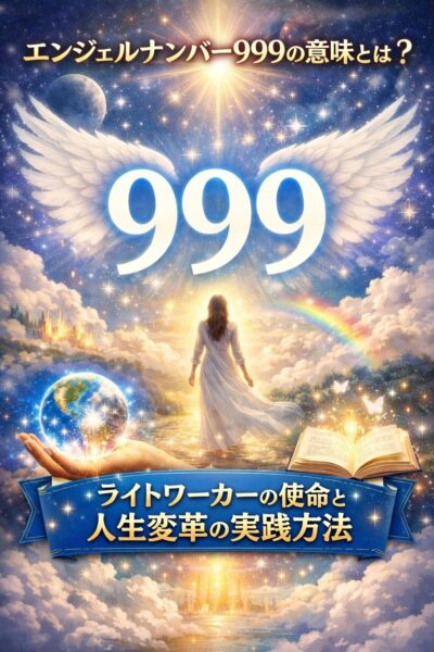 エンジェルナンバー999の意味とは？ライトワーカーの使命と人生変革の実践方法