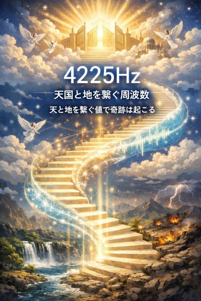 4225hzは天国と地上の階段を作る周波数。