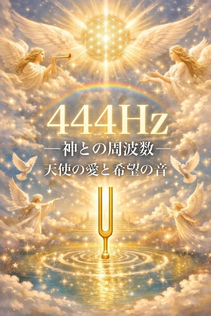 444hzは神々の周波数と天使の愛が込められた音。