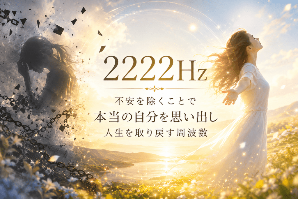不安を超える光の周波数 2222hz