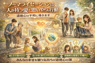ノーマライゼーションは人が持つ愛と思いやりの行動。
