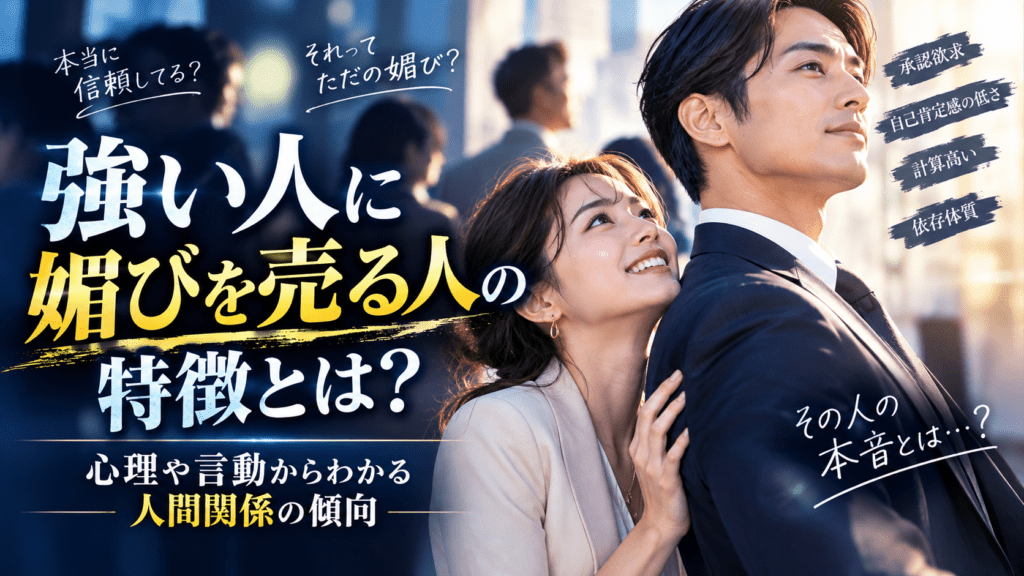 強い人に媚びる人の特徴