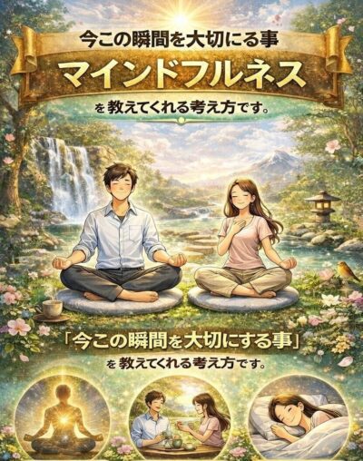 マインドフルネスは「今この瞬間を大切にする事」を教えてくれる考え方