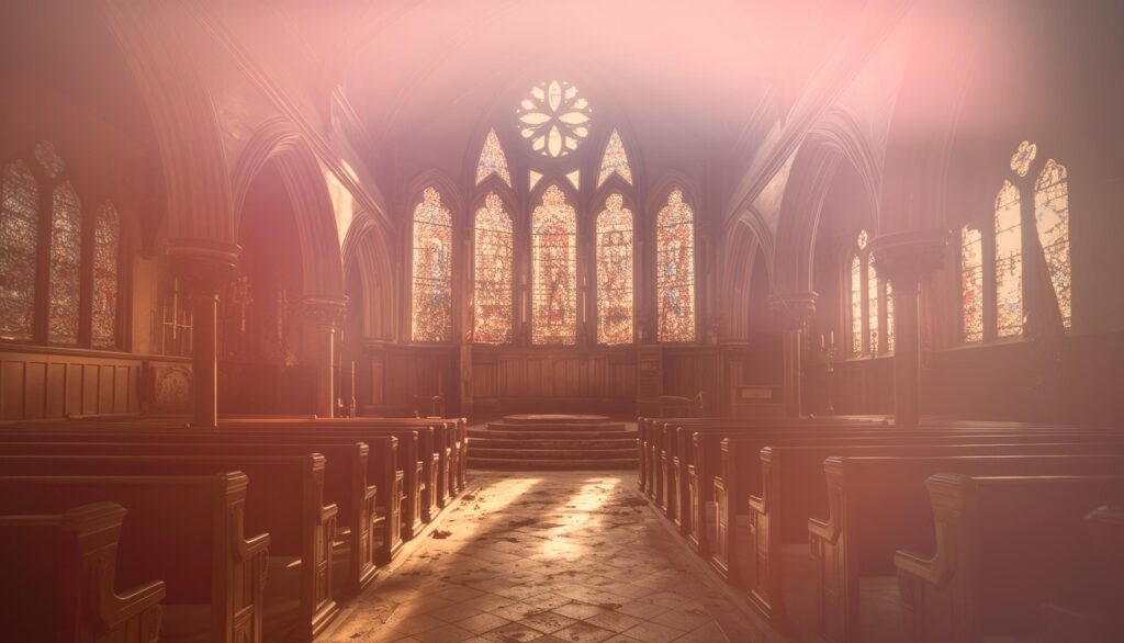 ai generated, church, altar, aisle, salvation, faith, grace, redemption, prayer, holy spirit, resurrection, sin, atonement, cross, repentance, eternal life, scripture, christianity, fellowship, israel, religion