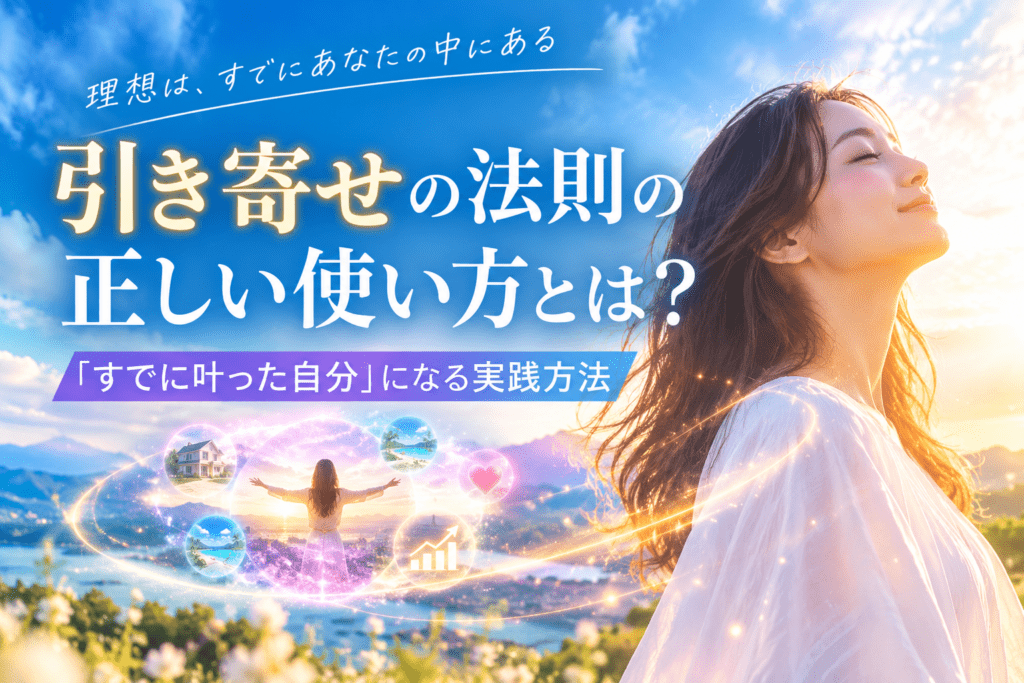 引き寄せの法則、理想を叶える光