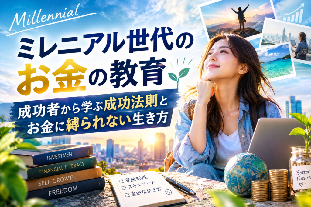 ミレニアル世代のお金の教育と自由な未来