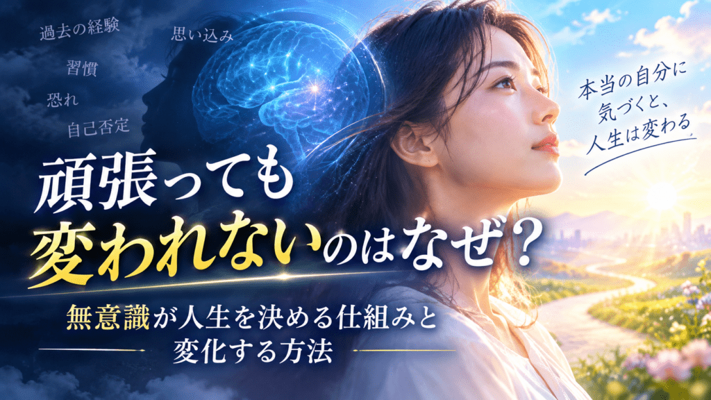 無意識を超えて、人生は変わる