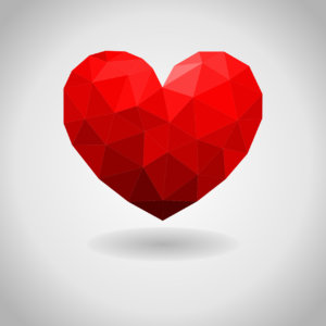 love, heart, low poly, valentine, romance, red, romantic, decoration, love heart, texture, color, sweet, passion, cute wallpaper, love wallpaper, love, heart, heart, heart, heart, heart