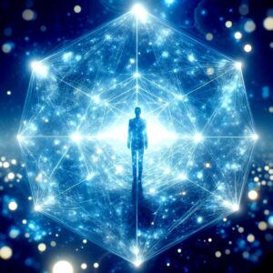 ai generated, crystal, octahedron, protection, spiritual, space, geometry, fantasy, universe, cosmos, heaven, vision, spirituality, esoteric, mystical, magic, light
