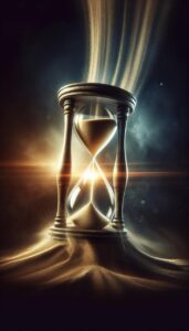 ai generated, time, hourglass, sand