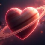 ai generated, heart, planet, valentine's day, background, love, romantic, romance, nature, together, togetherness, surprise, passion, universe, valentinesdaycontest, saturn, valentinstag, valentinstagsbilder, hintergrund, liebe, herz, romantisch, romantik, natur, zusammen