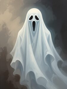 ai generated, ghost, halloween, spooky, scary, october, graveyard, creepy