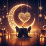 ai generated, moon, heart, magic, romantic, love, multicoloured, hand, landscape