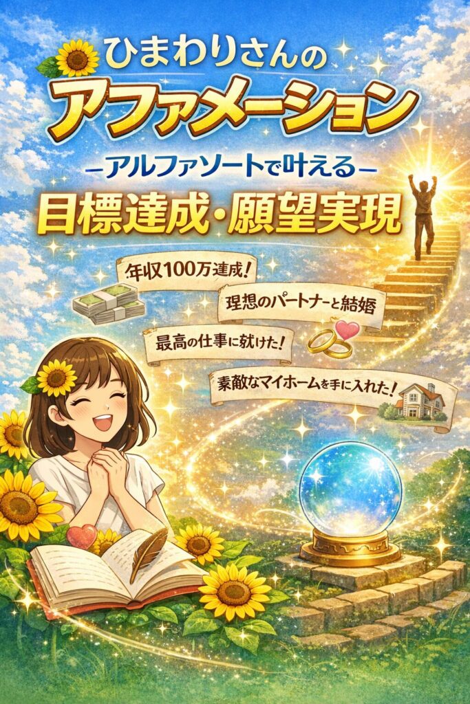 ひまわりさんのアファメーション｜アルファソートで叶える目標達成・願望実現