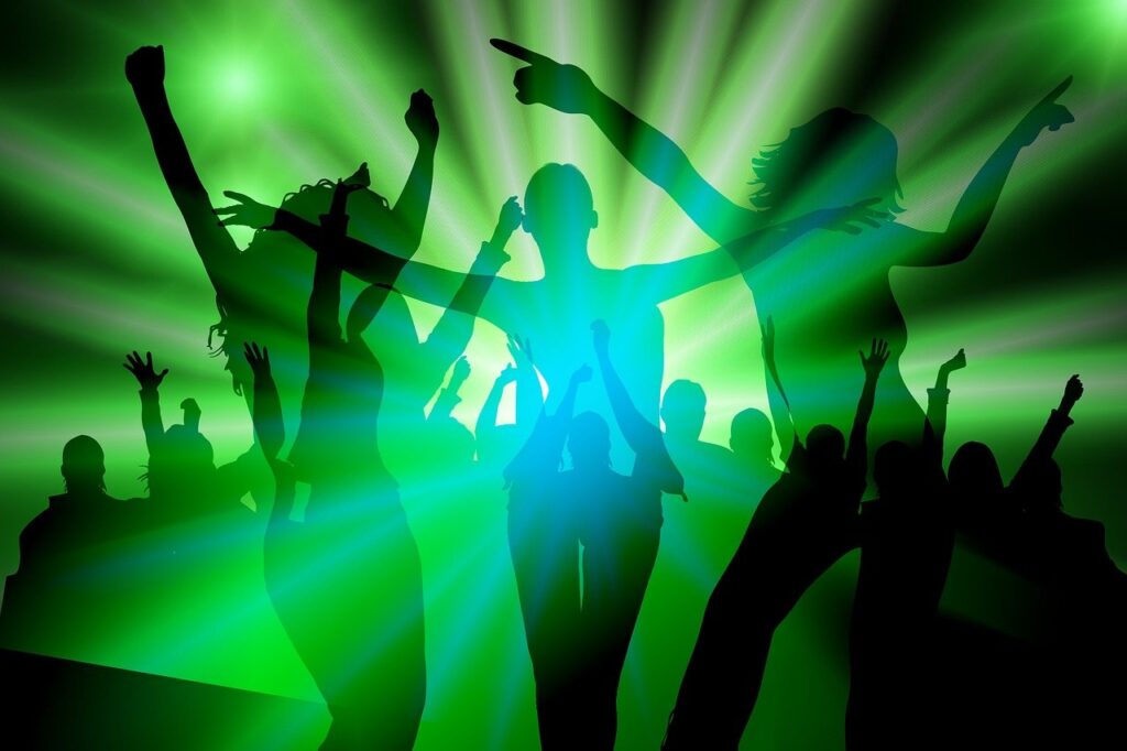 silhouette, girl, dance, party, disco, discotheque, move, leap, light, to celebrate, dancer, people, lust for life, enjoyment of life, blue, club, night club, dance bar, dance club, music, fun, mood, dance floor, dance, dance, dance, dance, dance, party, disco, disco, club, night club
