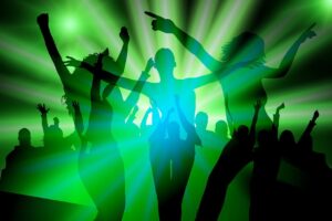 silhouette, girl, dance, party, disco, discotheque, move, leap, light, to celebrate, dancer, people, lust for life, enjoyment of life, blue, club, night club, dance bar, dance club, music, fun, mood, dance floor, dance, dance, dance, dance, dance, party, disco, disco, club, night club
