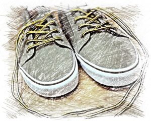 casual shoes, sneakers, drawing, multicoloured, sports shoes