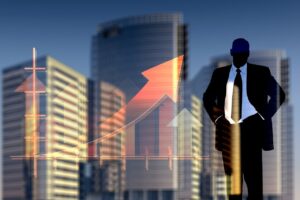 business people, statistics, success, curve, skyscraper, skyscrapers, success curve, silhouettes, businessman, circle, arrows, presentation, business, marketing, company, project, design, arrow, office