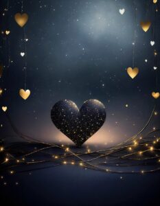 ai generated, heart, love, pattern, wallpaper, watercolor, artwork, background, painting, gothic, dark, cover, cover art, dramatic, romance, valentine's day, valentine