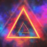 ai generated, triangle, glowing, background, abstract, night, symbol, vibrant color, fire, natural phenomenon, multi colored, bright, space, creativity, flame, exploding, futuristic, shiny, shape, design, pattern, backdrop, illuminated, heat, temperature, neon