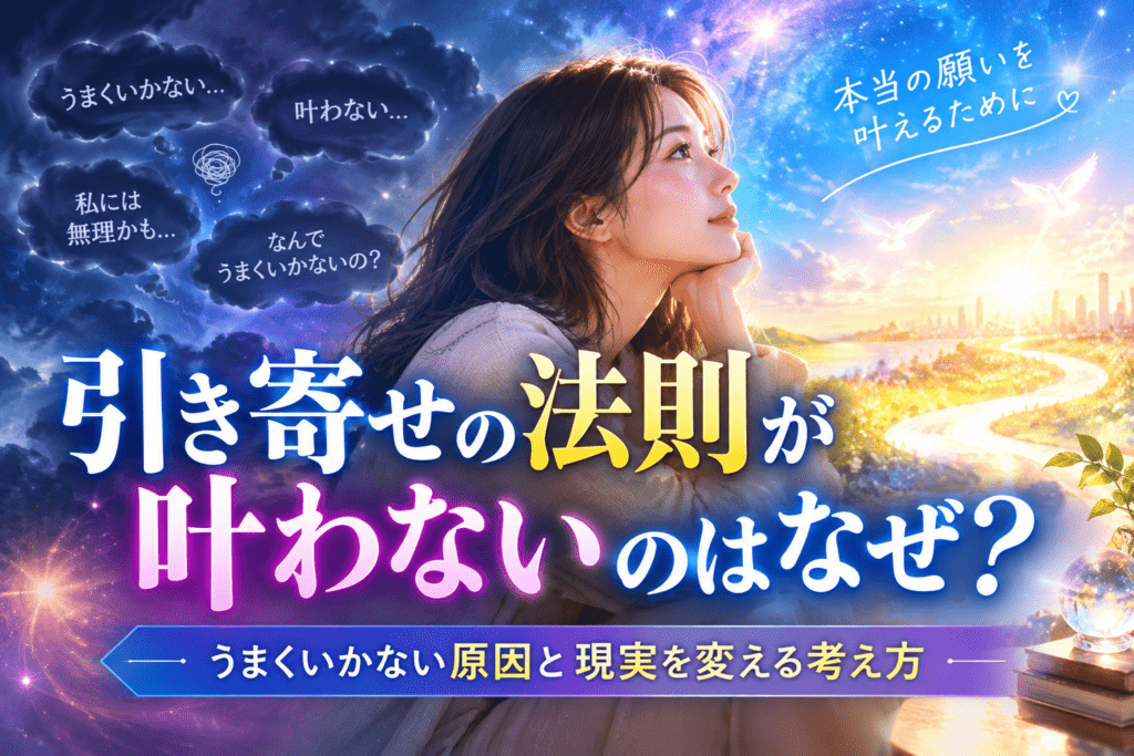 引き寄せの法則が叶わない理由
