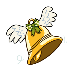 bell, wings, easter, festival, tradition, cutout