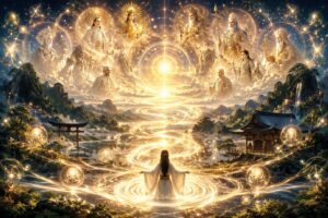 神々の光に包まれて