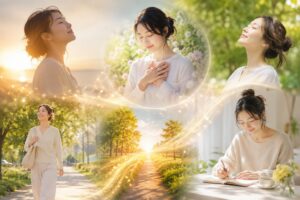 穏やかな自然と祈りの瞬間