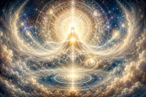 神聖な光の宇宙的存在