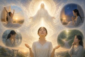 神聖な光と静かな祈り
