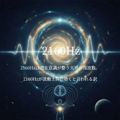 2160Hzの音波を視覚化した癒し周波数のイメージ