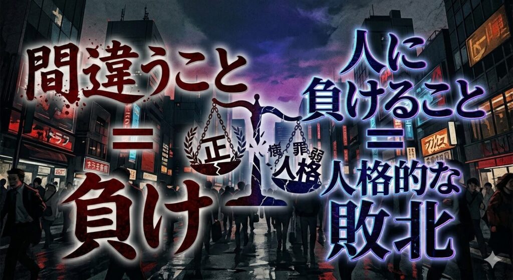 間違うこと＝負け、人に負けること＝人格的な敗北