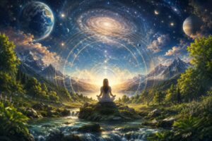 幻想的な宇宙の風景