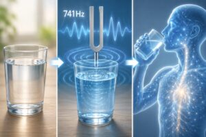 水へのエネルギー振動プロセス 741hz