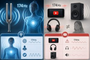 音叉とYouTube音響比較 174Hz