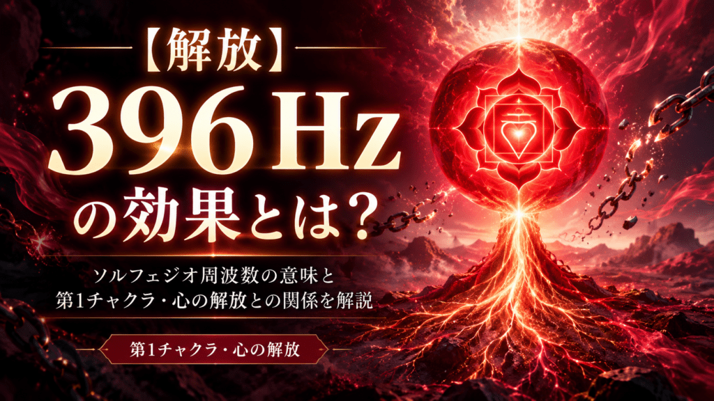 396Hzと第1チャクラの解放