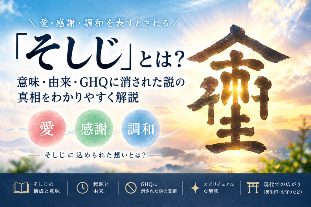 「そしじ」とは？愛・感謝・調和の意味